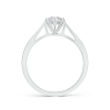 Tapered Shank Lab Grown Diamond Solitaire Ring with Accents