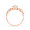 Solitaire Round Lab Grown Diamond Celtic Knot Ring