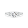 Solitaire Round Lab Grown Diamond Celtic Knot Ring