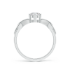 Solitaire Round Lab Grown Diamond Celtic Knot Ring