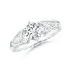 Solitaire Round Lab Grown Diamond Celtic Knot Ring
