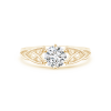 Solitaire Round Lab Grown Diamond Celtic Knot Ring