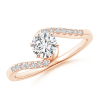 Prong Set Lab Grown Diamond Bypass Ring with Accents