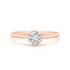 Six-Prong Round Lab Grown Diamond Solitaire Engagement Ring