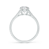 Lab Grown Diamond Split Shank Ring with Four-Prong Setting