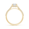 Round Lab Grown Diamond Split Shank Engagement Ring