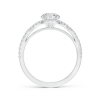 Floating Lab Grown Diamond Halo Engagement Ring