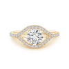 Floating Lab Grown Diamond Halo Engagement Ring