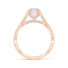 Solitaire Round Lab Grown Diamond Crossover Ring