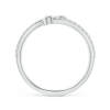 Two Stone Bezel-Set Lab Grown Diamond Bypass Ring