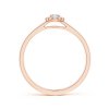 Pear-Framed Floating Round Lab Grown Diamond Halo Ring