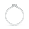 Two Stone Lab Grown Diamond Bypass Ring with Accents