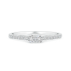 Two Stone Lab Grown Diamond Ring with Accents
