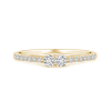 Two Stone Lab Grown Diamond Ring with Accents