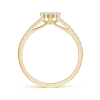 Two Stone Lab Grown Diamond Ring with Accents