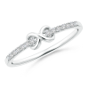 Round Lab Grown Diamond Infinity Promise Ring