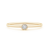 Solitaire Lab Grown Round Diamond Stackable Ring