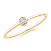 Solitaire Lab Grown Round Diamond Stackable Ring