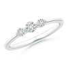 Lab Grown Diamond Three Stone Promise Ring