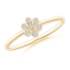Round Lab Grown Diamond Floral Cluster Ring