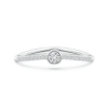 Bezel Set Lab Grown Diamond Wave Promise Ring