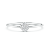 Lab Grown Diamond Cushion Cluster Promise Ring