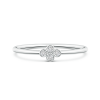 Bezel Set Lab Grown Diamond Four Stone Promise Ring