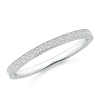 Trio Pave Lab Grown Diamond Eternity Wedding Band