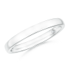 Plain wedding band with Lab Grown Secret Diamond