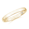 Plain wedding band with Lab Grown Secret Diamond