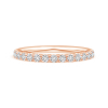 U-Pave Set Lab Grown Diamond Half Eternity Wedding Band