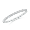 U-Pave Set Lab Grown Diamond Eternity Wedding Band