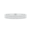 Twin Row Lab Grown Diamond Half Eternity Wedding Band