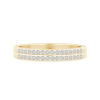 Twin Row Lab Grown Diamond Half Eternity Wedding Band
