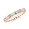 Shared Prong Lab Grown Diamond Half Eternity Band