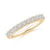 Shared Prong Lab Grown Diamond Half Eternity Band