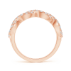 Round Lab Grown Diamond Twisted Infinity Wedding Band