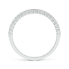 Railroad Lab Grown Diamond Half Eternity Wedding Band