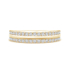 Railroad Lab Grown Diamond Half Eternity Wedding Band