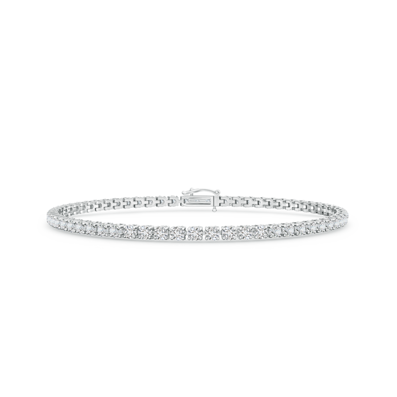 Lab Grown Diamond Tennis Bracelet in Four-Prong Setting - Main Image