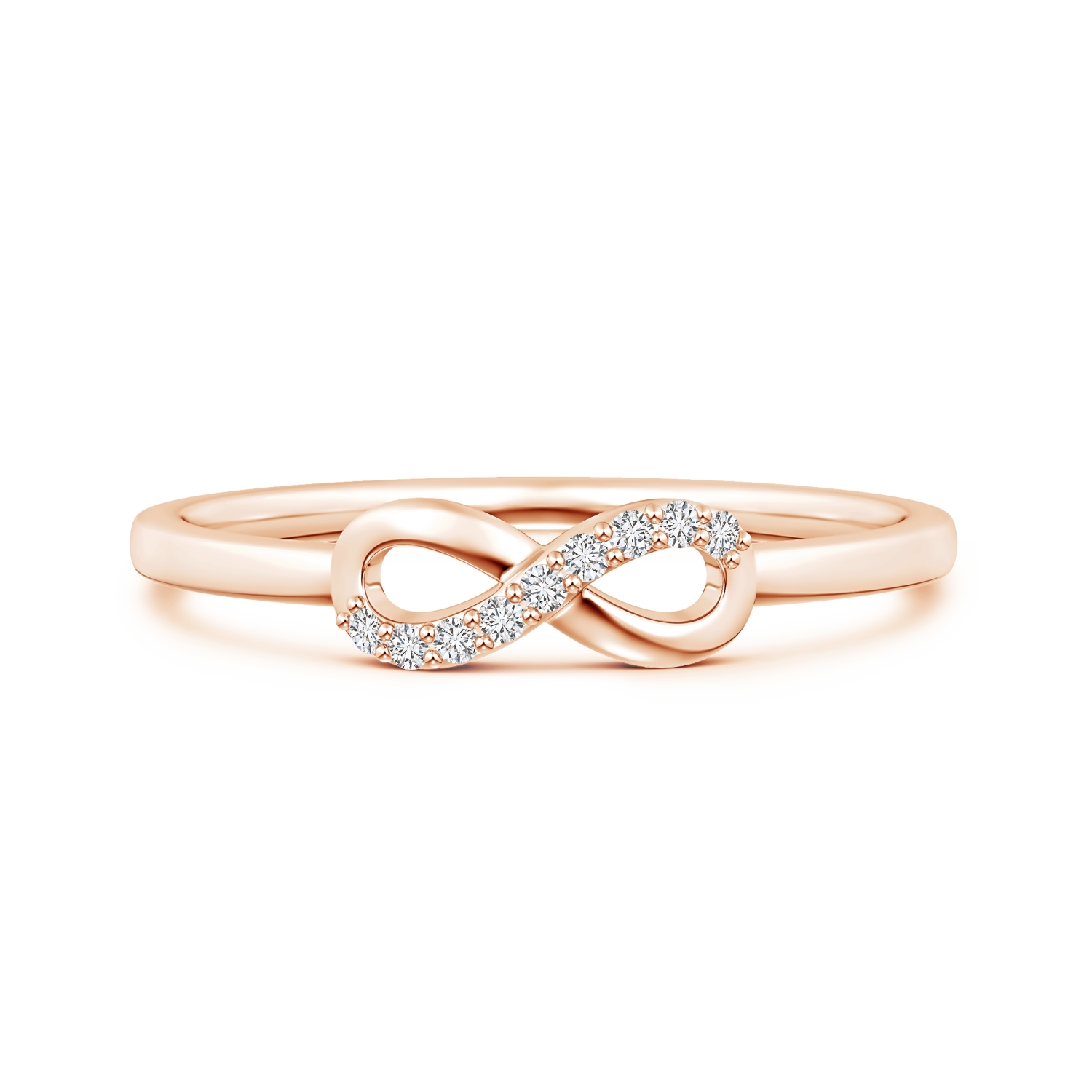 Lab Grown Diamond Infinity Loop Ring - Main Image