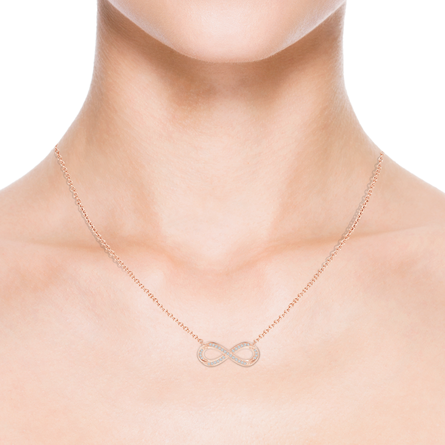 Sideways best sale infinity necklace