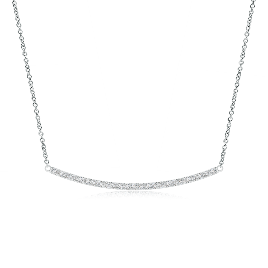 Horizontal bar necklace with diamond store