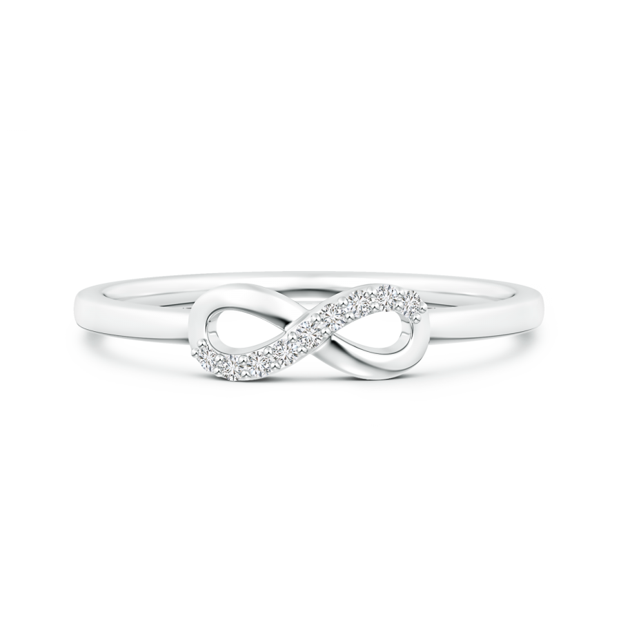 Lab Grown Diamond Infinity Loop Ring - Main Image