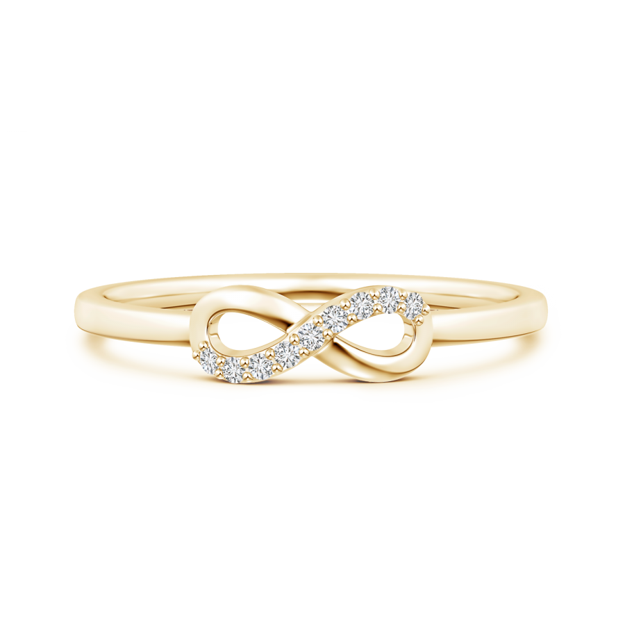 Lab Grown Diamond Infinity Loop Ring - Main Image