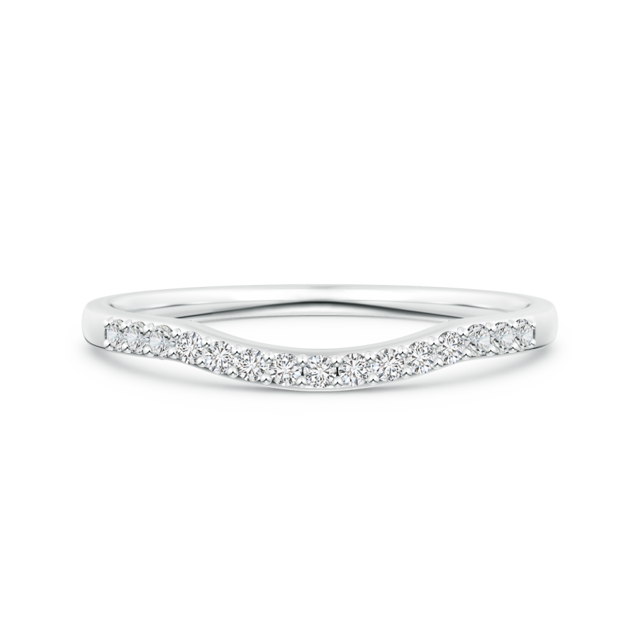 Lab Grown Diamond Contour Wedding Band - Main Image