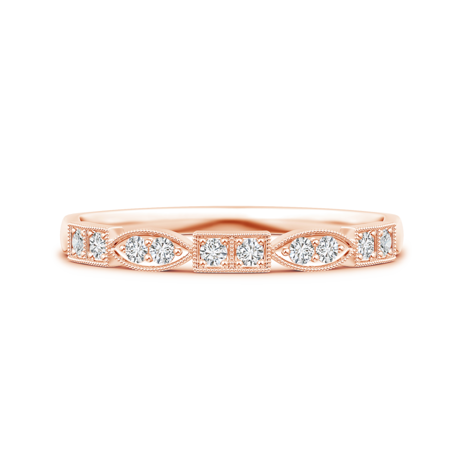 Lab Grown Diamond Alternate Marquise & Square Wedding Band - Main Image