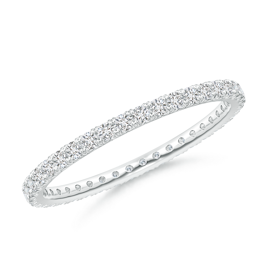 U Pave Set Lab Grown Diamond Eternity Wedding Band Pure Ignis