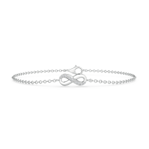 Lab Grown Diamond Infinity Bracelet with Chain