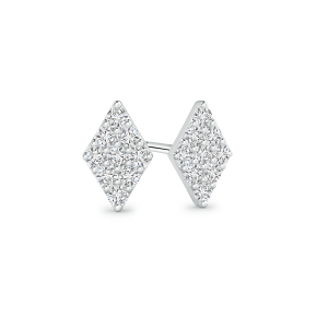 Composite Lab Grown Diamond Kite Shaped Stud Earrings